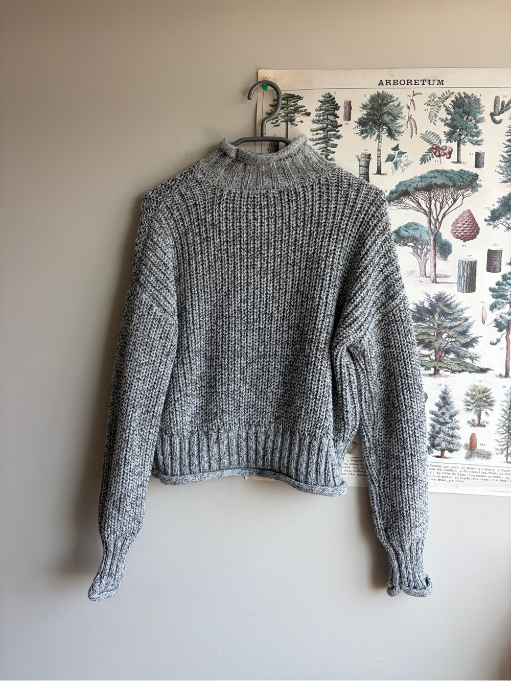 Garage Cozy Gray Turtleneck Sweater Small - Picture 5 of 5